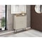 Manhattan Comfort Bogart Accent Cabinet in Off-White and Nature 255BMC10 - alternate 9